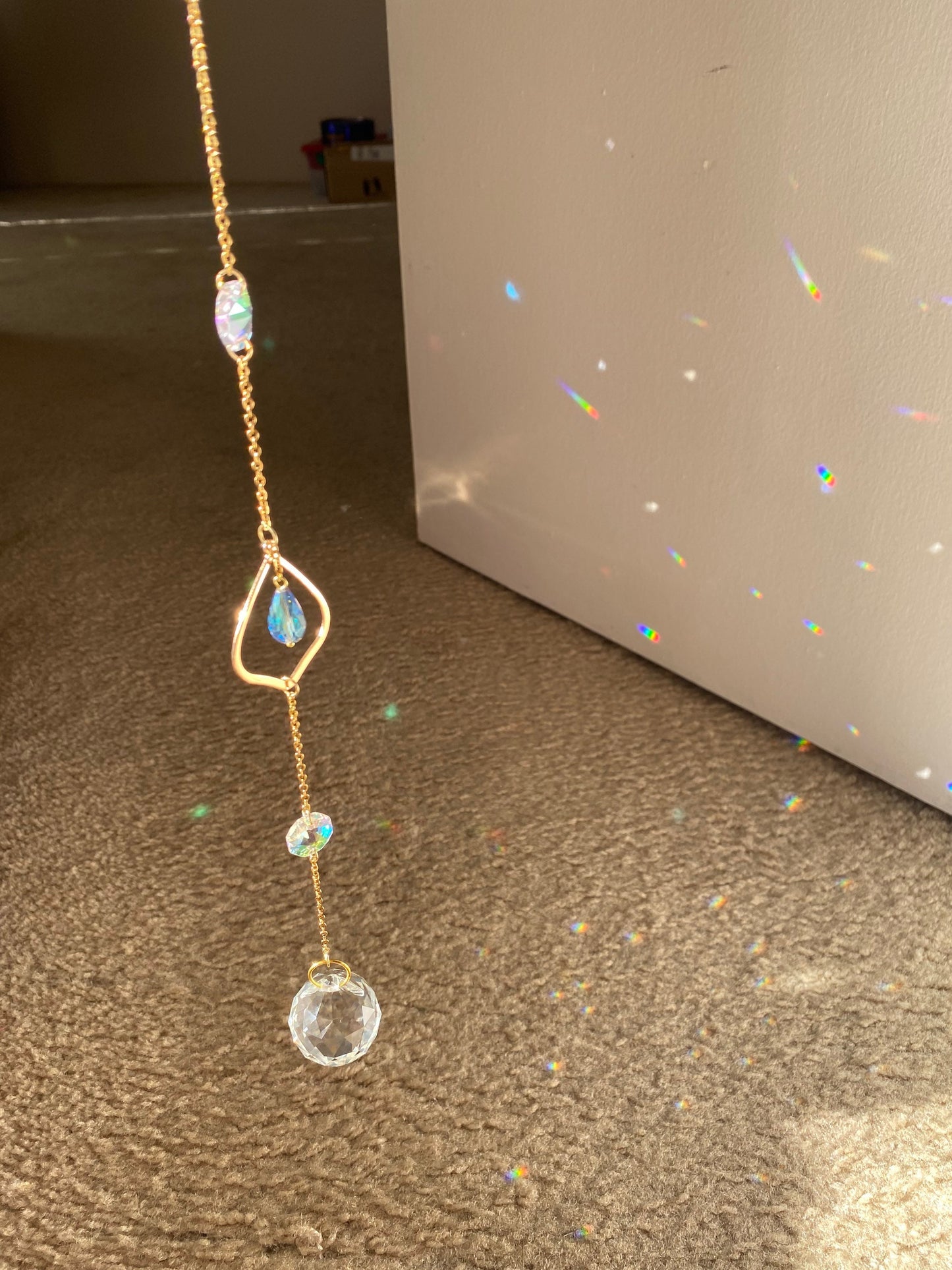 Sun catcher, rainbow maker, crystal sun catcher, suncatcher, hanging decor, hanging prism, light catcher, dreamcatcher, gift, window decor