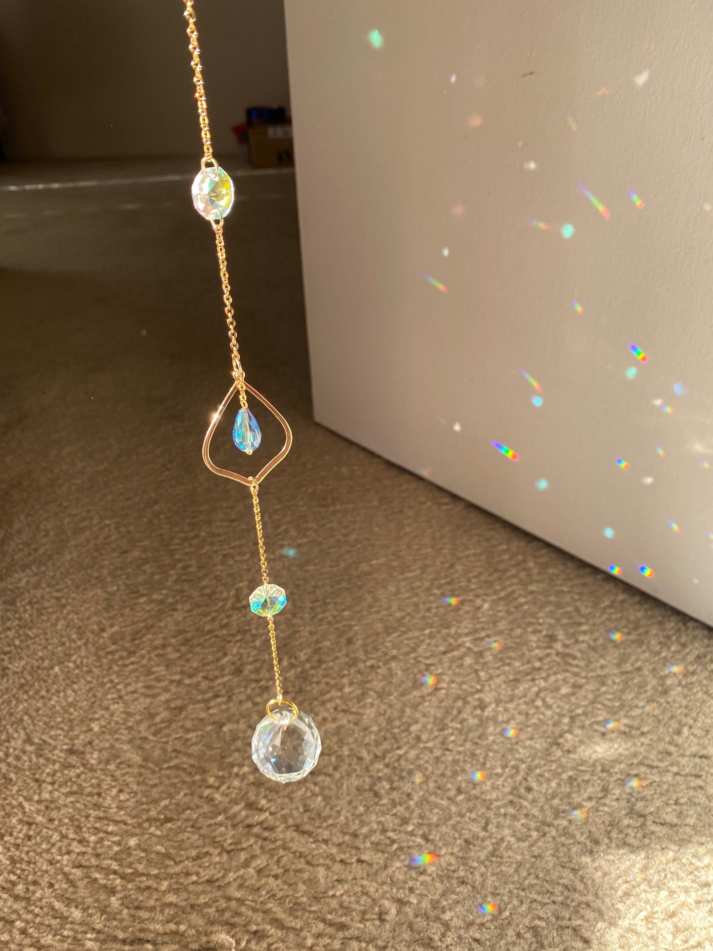 Sun catcher, rainbow maker, crystal sun catcher, suncatcher, hanging decor, hanging prism, light catcher, dreamcatcher, gift, window decor