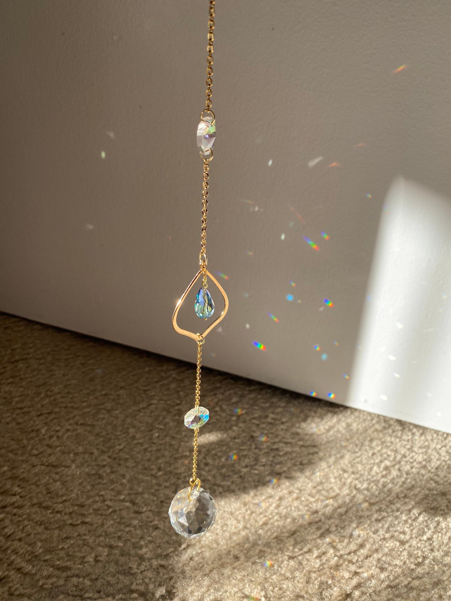 Sun catcher, rainbow maker, crystal sun catcher, suncatcher, hanging decor, hanging prism, light catcher, dreamcatcher, gift, window decor