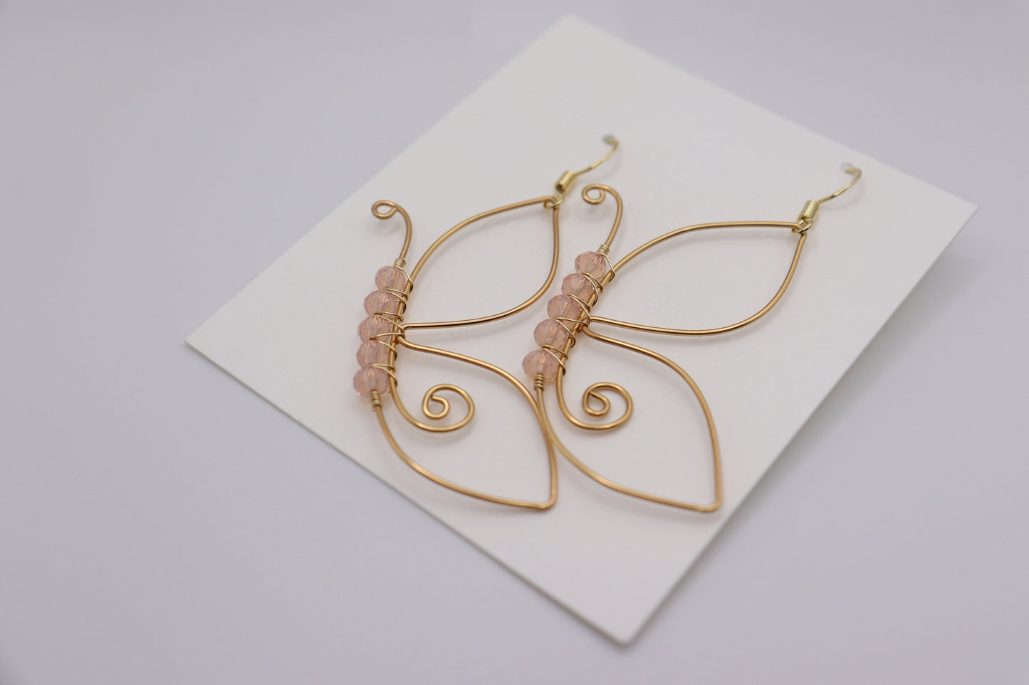 Butterfly earrings, earrings for women, wing earrings, dangle earrings, bead butterfly, gift, handmade, christmas, moth, jewelry, fairy