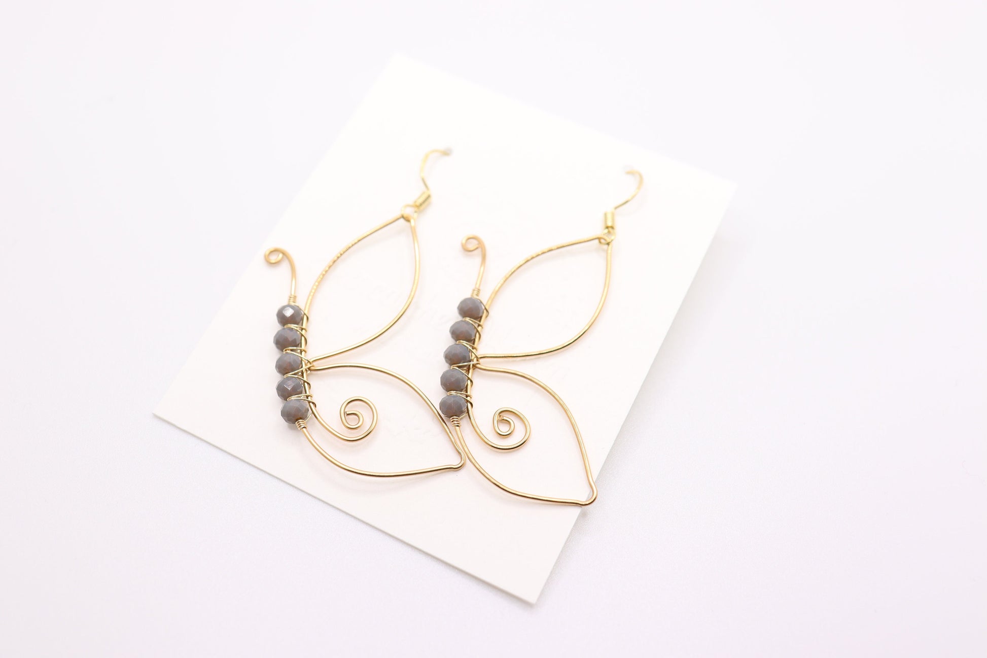 Butterfly earrings, earrings for women, wing earrings, dangle earrings, bead butterfly, gift, handmade, christmas, moth, jewelry, fairy