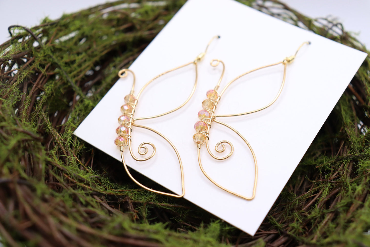 Butterfly earrings, earrings for women, wing earrings, dangle earrings, bead butterfly, gift, handmade, christmas, moth, jewelry, fairy