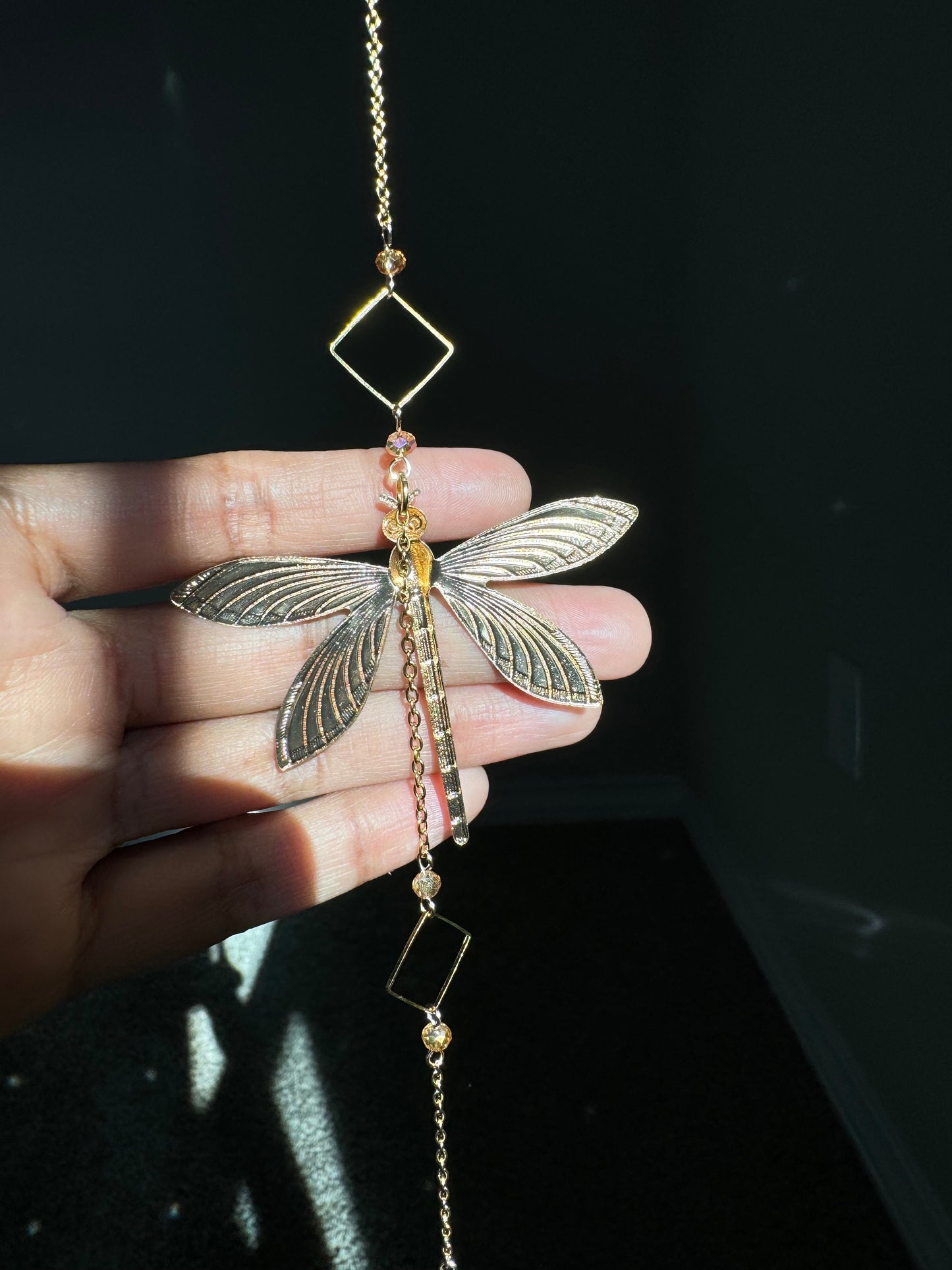 Dragonfly Crystal Sun Catcher for windows Handmade Hanging Decor for Home or Garden Suncatcher prism rainbows gift for mom housewarming