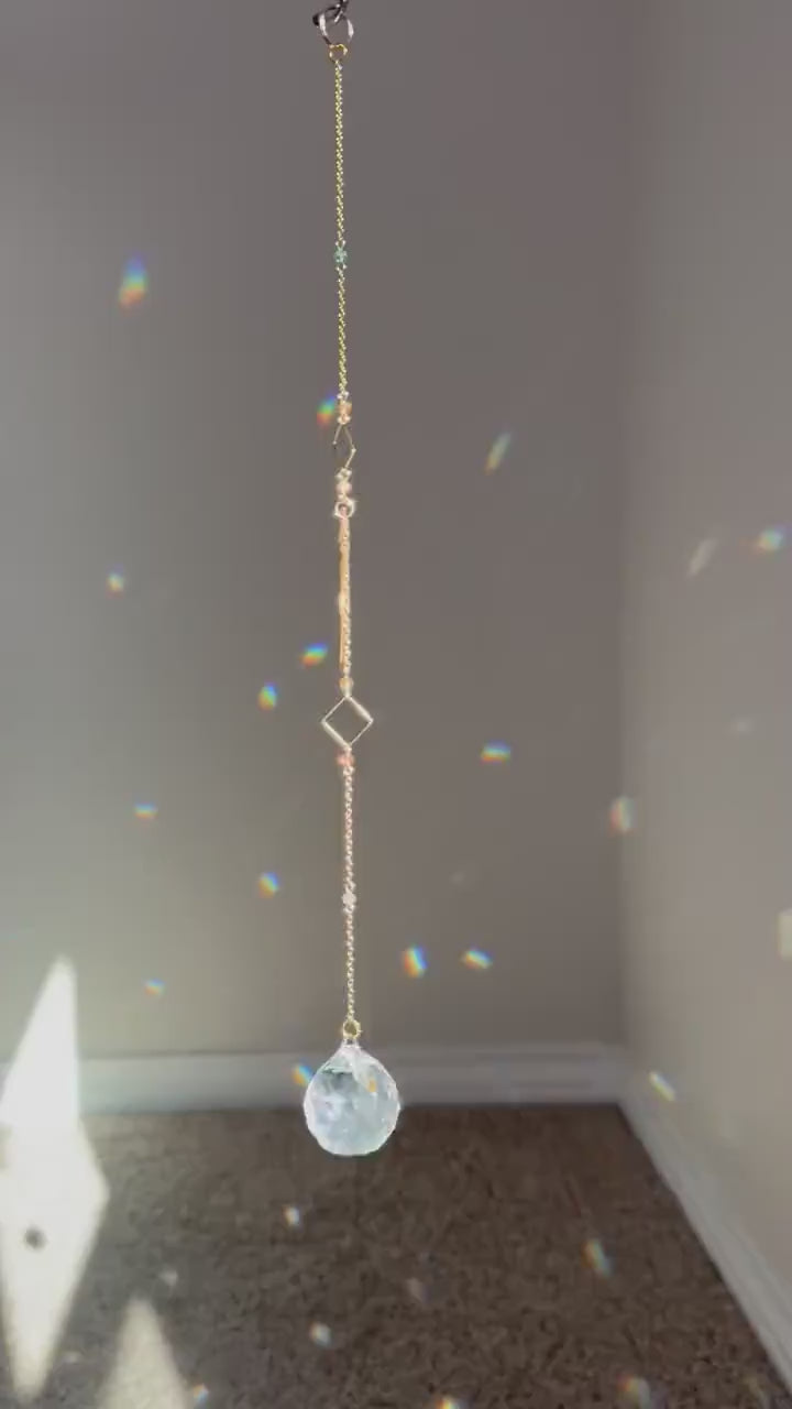 Dragonfly Crystal Sun Catcher for windows Handmade Hanging Decor for Home or Garden Suncatcher prism rainbows gift for mom housewarming