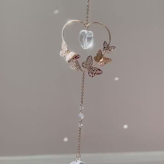 Suncatcher, sun catcher, crystal, window crystal, hanging crystal, light catcher, wind chime, rainbow maker, gift, dreamcatcher
