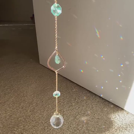 Sun catcher, rainbow maker, crystal sun catcher, suncatcher, hanging decor, hanging prism, light catcher, dreamcatcher, gift, window decor